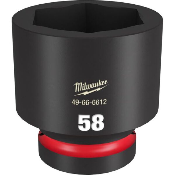 Milwaukee 49-66-6612 SHOCKWAVE Impact Duty 1" Drive 58MM Standard Metric 6-Point Socket Milwaukee 49-66-6612 SHOCKWAVE Impact Duty 1" Drive 58MM Standard Metric 6-Point Socket