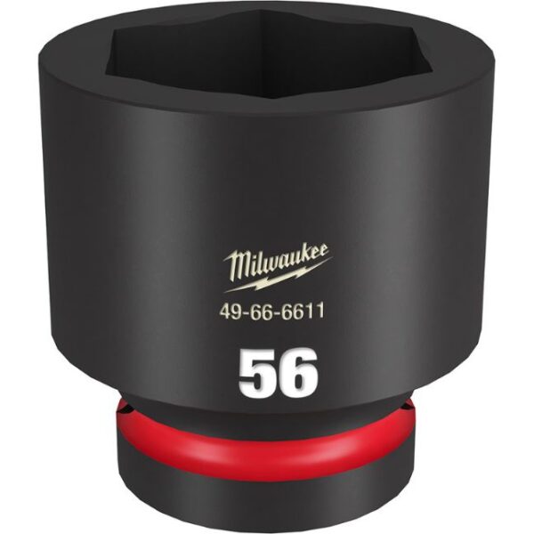 Milwaukee 49-66-6611 SHOCKWAVE Impact Duty 1" Drive 56MM Standard Metric 6-Point Socket Milwaukee 49-66-6611 SHOCKWAVE Impact Duty 1" Drive 56MM Standard Metric 6-Point Socket