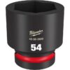 Milwaukee 49-66-6609 SHOCKWAVE Impact Duty 1" Drive 54MM Standard Metric 6-Point Socket Milwaukee 49-66-6609 SHOCKWAVE Impact Duty 1" Drive 54MM Standard Metric 6-Point Socket