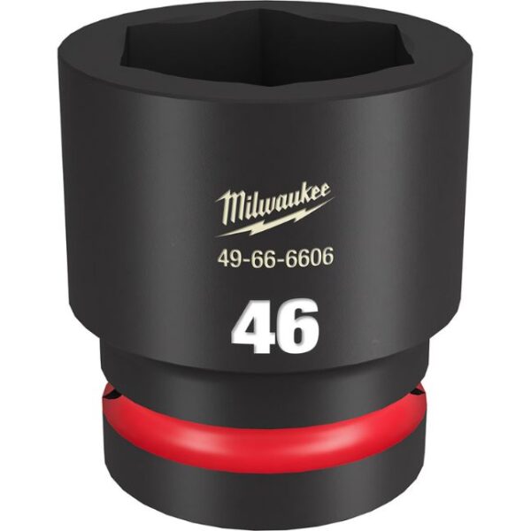 Milwaukee 49-66-6606 SHOCKWAVE Impact Duty 1" Drive 46MM Standard Metric 6-Point Socket Milwaukee 49-66-6606 SHOCKWAVE Impact Duty 1" Drive 46MM Standard Metric 6-Point Socket