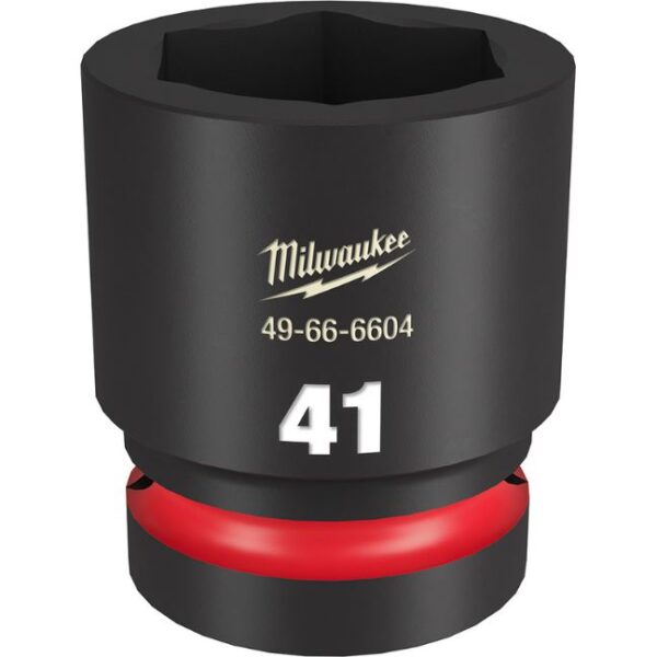 Milwaukee 49-66-6604 SHOCKWAVE Impact Duty 1" Drive 41MM Standard Metric 6-Point Socket Milwaukee 49-66-6604 SHOCKWAVE Impact Duty 1" Drive 41MM Standard Metric 6-Point Socket