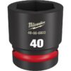 Milwaukee 49-66-6603 SHOCKWAVE Impact Duty 1" Drive 40MM Standard Metric 6-Point Socket Milwaukee 49-66-6603 SHOCKWAVE Impact Duty 1" Drive 40MM Standard Metric 6-Point Socket