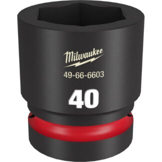 Milwaukee 49-66-6603 SHOCKWAVE Impact Duty 1" Drive 40MM Standard Metric 6-Point Socket