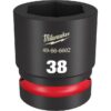 Milwaukee 49-66-6602 SHOCKWAVE Impact Duty 1" Drive 38MM Standard Metric 6-Point Socket Milwaukee 49-66-6602 SHOCKWAVE Impact Duty 1" Drive 38MM Standard Metric 6-Point Socket