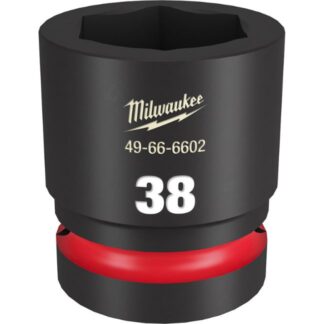 Milwaukee 49-66-6602 SHOCKWAVE Impact Duty 1" Drive 38MM Standard Metric 6-Point Socket