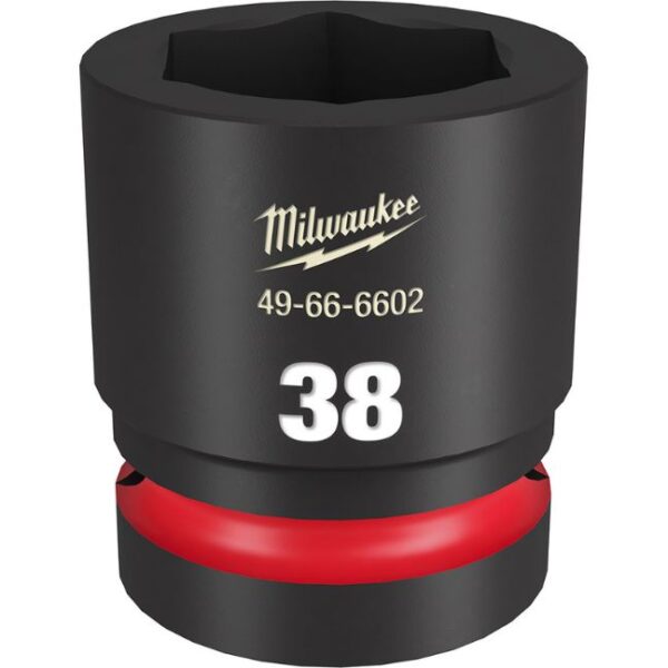 Milwaukee 49-66-6602 SHOCKWAVE Impact Duty 1" Drive 38MM Standard Metric 6-Point Socket Milwaukee 49-66-6602 SHOCKWAVE Impact Duty 1" Drive 38MM Standard Metric 6-Point Socket