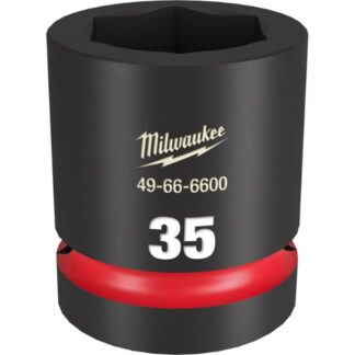Milwaukee 49-66-6600 SHOCKWAVE Impact Duty 1" Drive 35MM Standard Metric 6-Point Socket