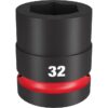 Milwaukee 49-66-6597 SHOCKWAVE Impact Duty 1" Drive 32MM Standard Metric 6-Point Socket Milwaukee 49-66-6597 SHOCKWAVE Impact Duty 1" Drive 32MM Standard Metric 6-Point Socket