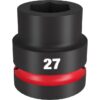 Milwaukee 49-66-6592 SHOCKWAVE Impact Duty 1" Drive 27MM Standard Metric 6-Point Socket Milwaukee 49-66-6592 SHOCKWAVE Impact Duty 1" Drive 27MM Standard Metric 6-Point Socket