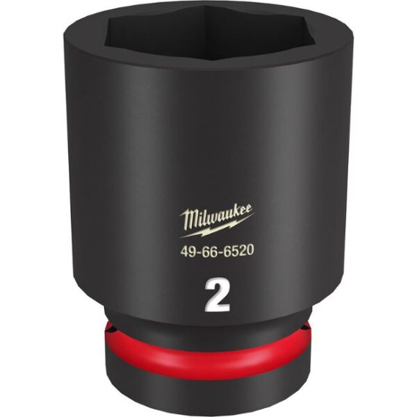 Milwaukee 49-66-6520 SHOCKWAVE Impact Duty 1" Drive 2" Standard SAE 6-Point Socket Milwaukee 49-66-6520 SHOCKWAVE Impact Duty 1" Drive 2" Standard SAE 6-Point Socket