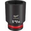 Milwaukee 49-66-6519 SHOCKWAVE Impact Duty 1" Drive 1-15/16" Standard SAE 6-Point Socket Milwaukee 49-66-6519 SHOCKWAVE Impact Duty 1" Drive 1-15/16" Standard SAE 6-Point Socket