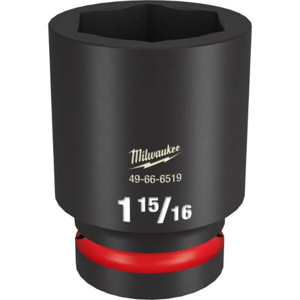 Milwaukee 49-66-6519 SHOCKWAVE Impact Duty 1" Drive 1-15/16" Standard SAE 6-Point Socket Milwaukee 49-66-6519 SHOCKWAVE Impact Duty 1" Drive 1-15/16" Standard SAE 6-Point Socket