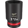 Milwaukee 49-66-6515 SHOCKWAVE Impact Duty 1" Drive 1-11/16" Standard SAE 6-Point Socket Milwaukee 49-66-6515 SHOCKWAVE Impact Duty 1" Drive 1-11/16" Standard SAE 6-Point Socket