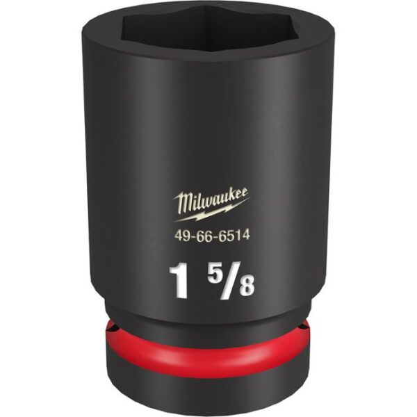 Milwaukee 49-66-6514 SHOCKWAVE Impact Duty 1" Drive 1-5/8" Standard SAE 6-Point Socket Milwaukee 49-66-6514 SHOCKWAVE Impact Duty 1" Drive 1-5/8" Standard SAE 6-Point Socket