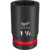 Milwaukee 49-66-6512 SHOCKWAVE Impact Duty 1" Drive 1-1/2" Standard SAE 6-Point Socket Milwaukee 49-66-6512 SHOCKWAVE Impact Duty 1" Drive 1-1/2" Standard SAE 6-Point Socket