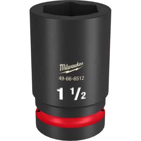Milwaukee 49-66-6512 SHOCKWAVE Impact Duty 1" Drive 1-1/2" Standard SAE 6-Point Socket Milwaukee 49-66-6512 SHOCKWAVE Impact Duty 1" Drive 1-1/2" Standard SAE 6-Point Socket