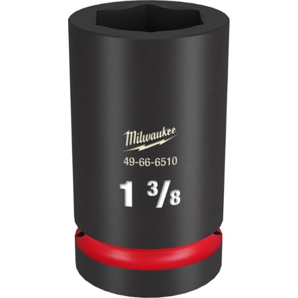 Milwaukee 49-66-6510 SHOCKWAVE Impact Duty 1" Drive 1-3/8" Standard SAE 6-Point Socket Milwaukee 49-66-6510 SHOCKWAVE Impact Duty 1" Drive 1-3/8" Standard SAE 6-Point Socket