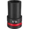 Milwaukee 49-66-6506 SHOCKWAVE Impact Duty 1" Drive 1-1/8" Standard SAE 6-Point Socket Milwaukee 49-66-6506 SHOCKWAVE Impact Duty 1" Drive 1-1/8" Standard SAE 6-Point Socket