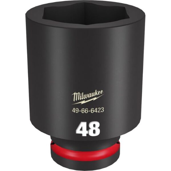 Milwaukee 49-66-6423 SHOCKWAVE Impact Duty 3/4" Drive 48MM Standard Metric 6-Point Socket Milwaukee 49-66-6423 SHOCKWAVE Impact Duty 3/4" Drive 48MM Standard Metric 6-Point Socket