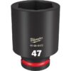 Milwaukee 49-66-6422 SHOCKWAVE Impact Duty 3/4" Drive 47MM Standard Metric 6-Point Socket Milwaukee 49-66-6422 SHOCKWAVE Impact Duty 3/4" Drive 47MM Standard Metric 6-Point Socket