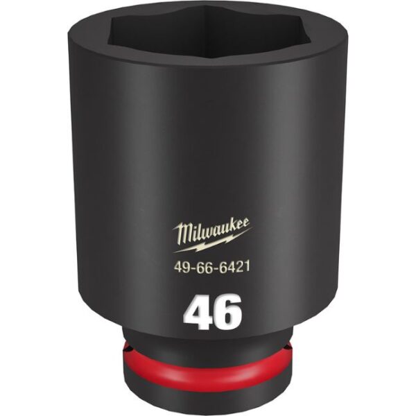 Milwaukee 49-66-6421 SHOCKWAVE Impact Duty 3/4" Drive 46MM Standard Metric 6-Point Socket Milwaukee 49-66-6421 SHOCKWAVE Impact Duty 3/4" Drive 46MM Standard Metric 6-Point Socket