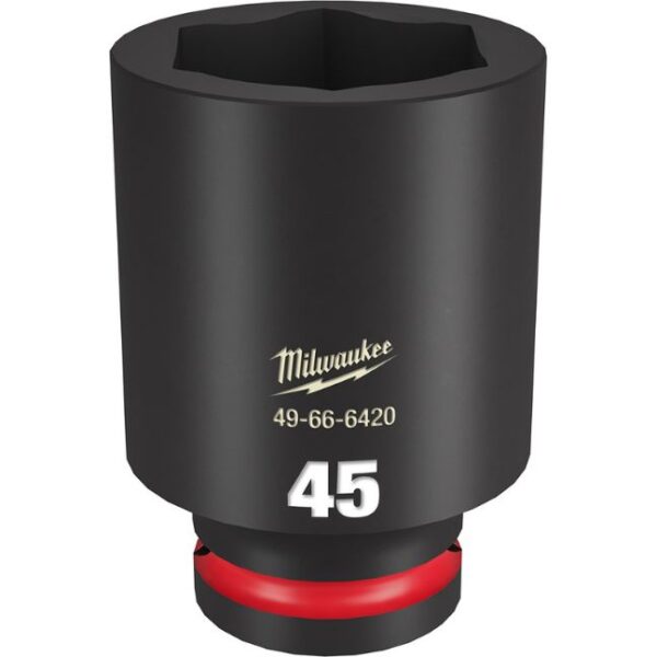 Milwaukee 49-66-6420 SHOCKWAVE Impact Duty 3/4" Drive 45MM Standard Metric 6-Point Socket Milwaukee 49-66-6420 SHOCKWAVE Impact Duty 3/4" Drive 45MM Standard Metric 6-Point Socket