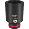 Milwaukee 49-66-6418 SHOCKWAVE Impact Duty 3/4" Drive 43MM Standard Metric 6-Point Socket Milwaukee 49-66-6418 SHOCKWAVE Impact Duty 3/4" Drive 43MM Standard Metric 6-Point Socket