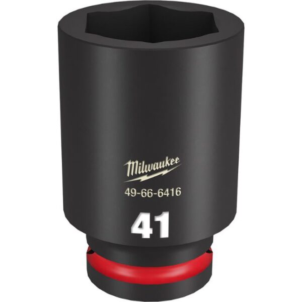 Milwaukee 49-66-6416 SHOCKWAVE Impact Duty 3/4" Drive 41MM Standard Metric 6-Point Socket Milwaukee 49-66-6416 SHOCKWAVE Impact Duty 3/4" Drive 41MM Standard Metric 6-Point Socket