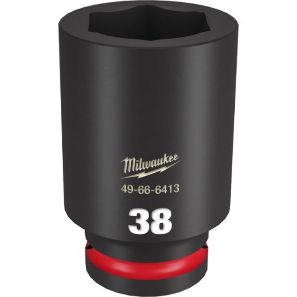 Milwaukee 49-66-6413 SHOCKWAVE Impact Duty 3/4" Drive 38MM Standard Metric 6-Point Socket Milwaukee 49-66-6413 SHOCKWAVE Impact Duty 3/4" Drive 38MM Standard Metric 6-Point Socket
