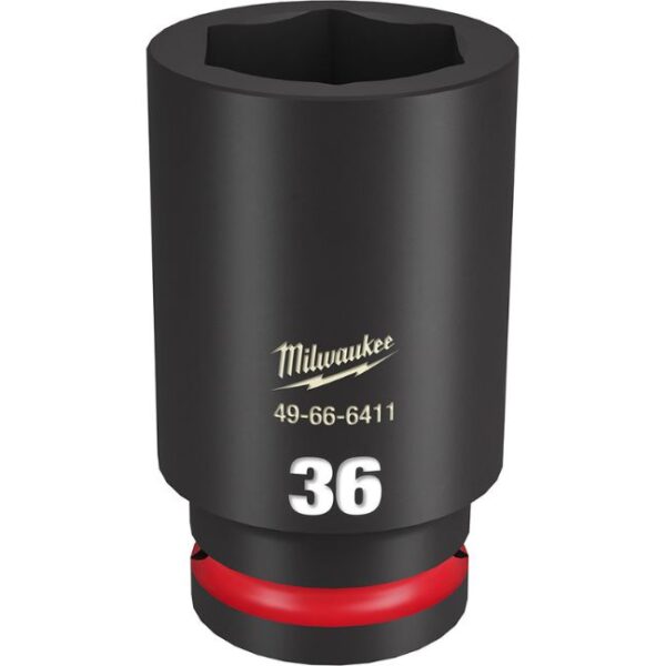 Milwaukee 49-66-6411 SHOCKWAVE Impact Duty 3/4" Drive 36MM Standard Metric 6-Point Socket Milwaukee 49-66-6411 SHOCKWAVE Impact Duty 3/4" Drive 36MM Standard Metric 6-Point Socket