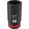 Milwaukee 49-66-6407 SHOCKWAVE Impact Duty 3/4" Drive 32MM Standard Metric 6-Point Socket Milwaukee 49-66-6407 SHOCKWAVE Impact Duty 3/4" Drive 32MM Standard Metric 6-Point Socket