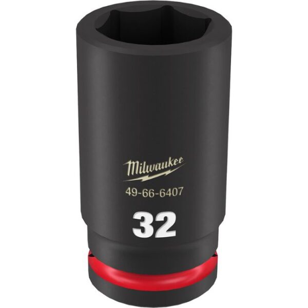 Milwaukee 49-66-6407 SHOCKWAVE Impact Duty 3/4" Drive 32MM Standard Metric 6-Point Socket Milwaukee 49-66-6407 SHOCKWAVE Impact Duty 3/4" Drive 32MM Standard Metric 6-Point Socket