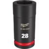 Milwaukee 49-66-6403 SHOCKWAVE Impact Duty 3/4" Drive 28MM Standard Metric 6-Point Socket Milwaukee 49-66-6403 SHOCKWAVE Impact Duty 3/4" Drive 28MM Standard Metric 6-Point Socket
