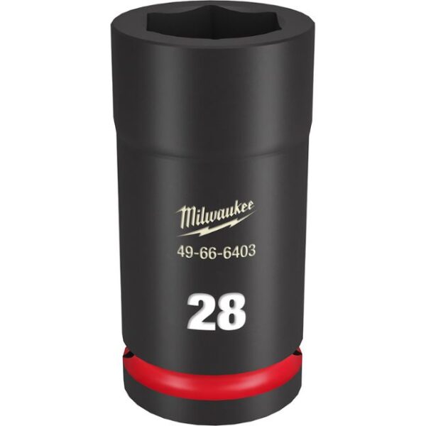 Milwaukee 49-66-6403 SHOCKWAVE Impact Duty 3/4" Drive 28MM Standard Metric 6-Point Socket Milwaukee 49-66-6403 SHOCKWAVE Impact Duty 3/4" Drive 28MM Standard Metric 6-Point Socket