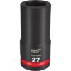 Milwaukee 49-66-6402 SHOCKWAVE Impact Duty 3/4" Drive 27MM Standard Metric 6-Point Socket Milwaukee 49-66-6402 SHOCKWAVE Impact Duty 3/4" Drive 27MM Standard Metric 6-Point Socket