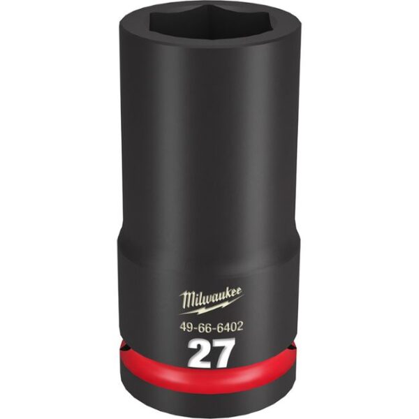 Milwaukee 49-66-6402 SHOCKWAVE Impact Duty 3/4" Drive 27MM Standard Metric 6-Point Socket Milwaukee 49-66-6402 SHOCKWAVE Impact Duty 3/4" Drive 27MM Standard Metric 6-Point Socket