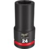Milwaukee 49-66-6399 SHOCKWAVE Impact Duty 3/4" Drive 24MM Standard Metric 6-Point Socket Milwaukee 49-66-6399 SHOCKWAVE Impact Duty 3/4" Drive 24MM Standard Metric 6-Point Socket