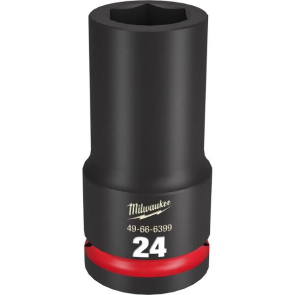 Milwaukee 49-66-6399 SHOCKWAVE Impact Duty 3/4" Drive 24MM Standard Metric 6-Point Socket Milwaukee 49-66-6399 SHOCKWAVE Impact Duty 3/4" Drive 24MM Standard Metric 6-Point Socket