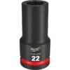 Milwaukee 49-66-6397 SHOCKWAVE Impact Duty 3/4" Drive 22MM Standard Metric 6-Point Socket Milwaukee 49-66-6397 SHOCKWAVE Impact Duty 3/4" Drive 22MM Standard Metric 6-Point Socket