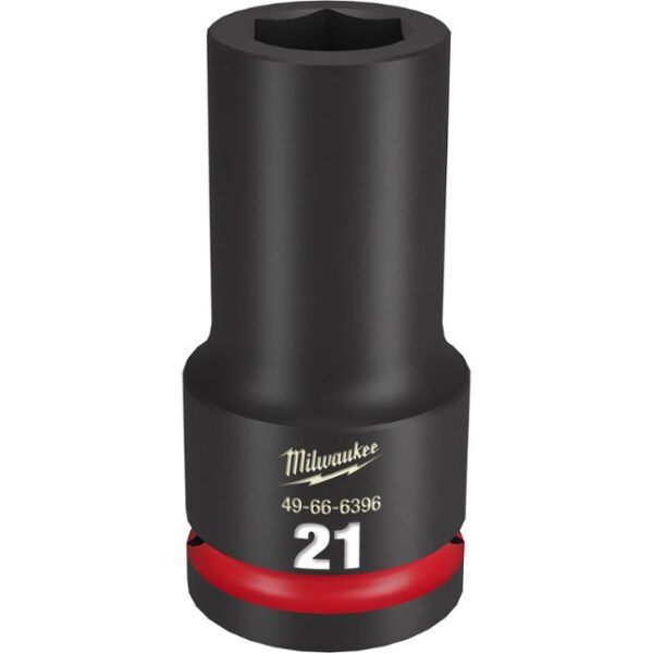 Milwaukee 49-66-6396 SHOCKWAVE Impact Duty 3/4" Drive 21MM Standard Metric 6-Point Socket Milwaukee 49-66-6396 SHOCKWAVE Impact Duty 3/4" Drive 21MM Standard Metric 6-Point Socket
