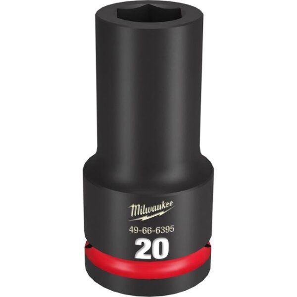 Milwaukee 49-66-6395 SHOCKWAVE Impact Duty 3/4" Drive 20MM Standard Metric 6-Point Socket Milwaukee 49-66-6395 SHOCKWAVE Impact Duty 3/4" Drive 20MM Standard Metric 6-Point Socket