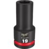 Milwaukee 49-66-6394 SHOCKWAVE Impact Duty 3/4" Drive 19MM Standard Metric 6-Point Socket Milwaukee 49-66-6394 SHOCKWAVE Impact Duty 3/4" Drive 19MM Standard Metric 6-Point Socket