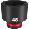 Milwaukee 49-66-6386 SHOCKWAVE Impact Duty 3/4" Drive 48MM Standard Metric 6-Point Socket Milwaukee 49-66-6386 SHOCKWAVE Impact Duty 3/4" Drive 48MM Standard Metric 6-Point Socket
