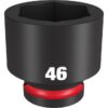 Milwaukee 49-66-6384 SHOCKWAVE Impact Duty 3/4" Drive 46MM Standard Metric 6-Point Socket Milwaukee 49-66-6384 SHOCKWAVE Impact Duty 3/4" Drive 46MM Standard Metric 6-Point Socket