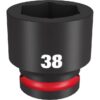 Milwaukee 49-66-6376 SHOCKWAVE Impact Duty 3/4" Drive 38MM Standard Metric 6-Point Socket Milwaukee 49-66-6376 SHOCKWAVE Impact Duty 3/4" Drive 38MM Standard Metric 6-Point Socket