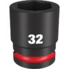 Milwaukee 49-66-6370 SHOCKWAVE Impact Duty 3/4" Drive 32MM Standard Metric 6-Point Socket Milwaukee 49-66-6370 SHOCKWAVE Impact Duty 3/4" Drive 32MM Standard Metric 6-Point Socket