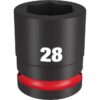 Milwaukee 49-66-6366 SHOCKWAVE Impact Duty 3/4" Drive 28MM Standard Metric 6-Point Socket Milwaukee 49-66-6366 SHOCKWAVE Impact Duty 3/4" Drive 28MM Standard Metric 6-Point Socket