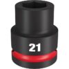 Milwaukee 49-66-6359 SHOCKWAVE Impact Duty 3/4" Drive 21MM Standard Metric 6-Point Socket Milwaukee 49-66-6359 SHOCKWAVE Impact Duty 3/4" Drive 21MM Standard Metric 6-Point Socket