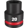 Milwaukee 49-66-6358 SHOCKWAVE Impact Duty 3/4" Drive 20MM Standard Metric 6-Point Socket Milwaukee 49-66-6358 SHOCKWAVE Impact Duty 3/4" Drive 20MM Standard Metric 6-Point Socket
