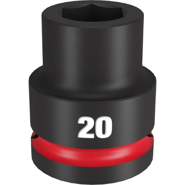 Milwaukee 49-66-6358 SHOCKWAVE Impact Duty 3/4" Drive 20MM Standard Metric 6-Point Socket Milwaukee 49-66-6358 SHOCKWAVE Impact Duty 3/4" Drive 20MM Standard Metric 6-Point Socket